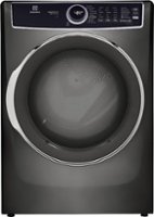Electrolux - 8.0 Cu. Ft. Stackable Electric Dryer with Steam and LuxCare Dry System - Titanium - Front_Zoom