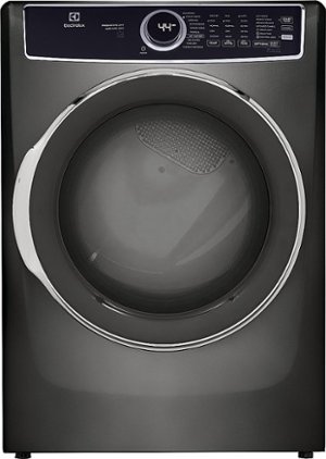 Electrolux - 8.0 Cu. Ft. Stackable Electric Dryer with Steam and LuxCare Dry System - Titanium