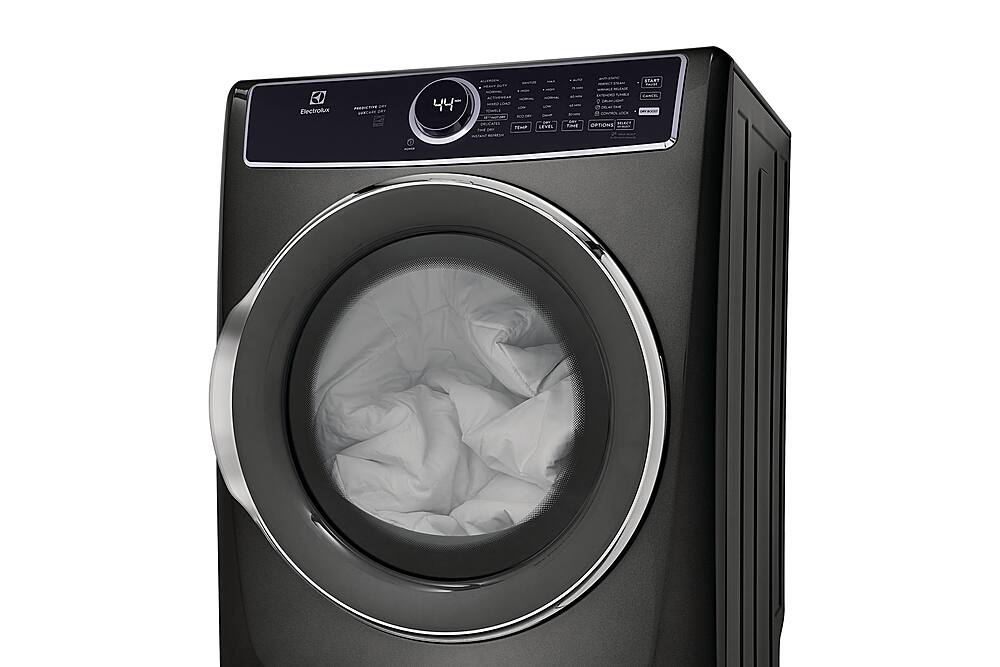 Alt View 11. Electrolux - 8.0 Cu. Ft. Stackable Electric Dryer with Steam and LuxCare Dry System - Titanium.