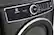 Alt View 2. Electrolux - 8.0 Cu. Ft. Stackable Electric Dryer with Steam and LuxCare Dry System - Titanium.