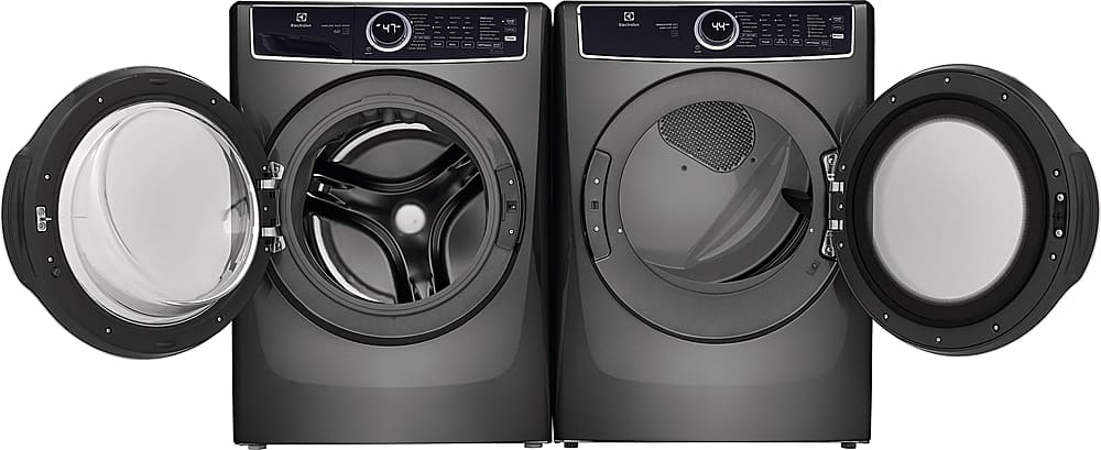 Alt View 16. Electrolux - 8.0 Cu. Ft. Stackable Gas Dryer with Steam and LuxCare Dry System - Titanium.