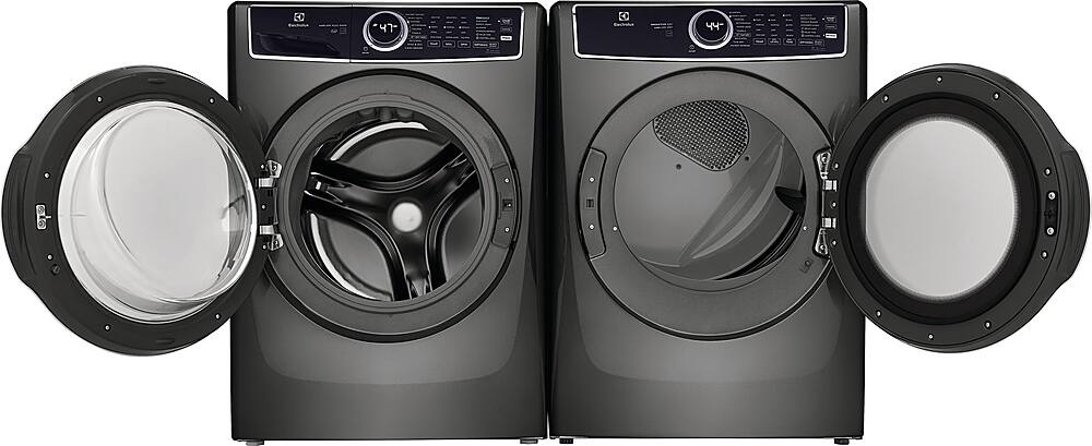 Alt View 16. Electrolux - 8.0 Cu. Ft. Stackable Gas Dryer with Steam and LuxCare Dry System - Titanium.