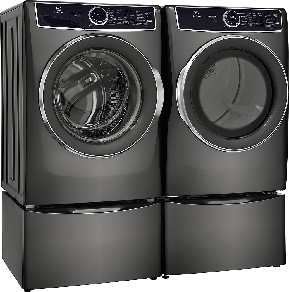 Alt View 12. Electrolux - 4.5 Cu.Ft. Stackable Front Load Washer with Steam and LuxCare Plus Wash System - Titanium.