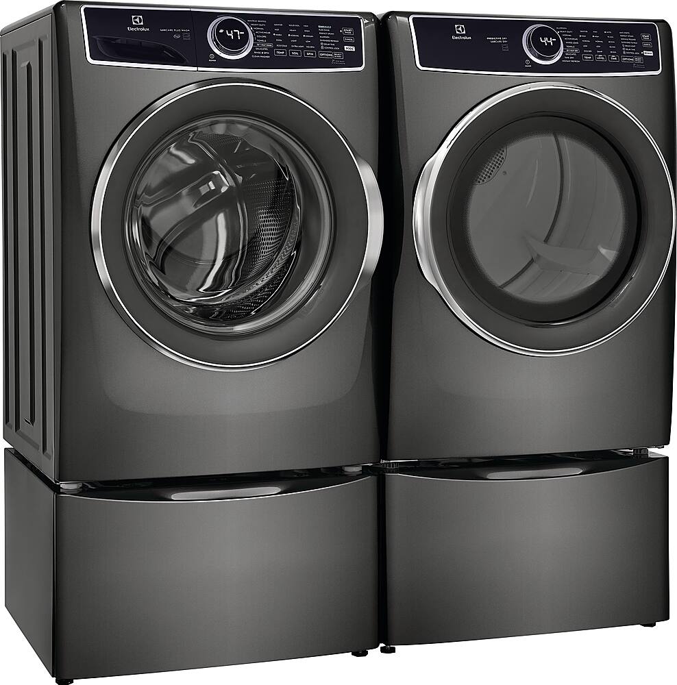 Alt View 12. Electrolux - 4.5 Cu.Ft. Stackable Front Load Washer with Steam and LuxCare Plus Wash System - Titanium.