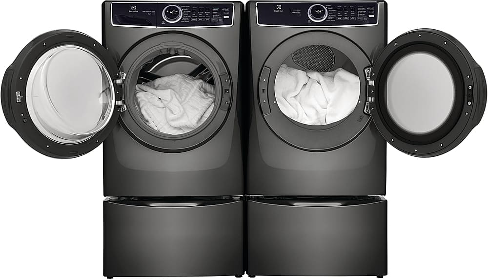 Alt View 14. Electrolux - 4.5 Cu.Ft. Stackable Front Load Washer with Steam and LuxCare Plus Wash System - Titanium.