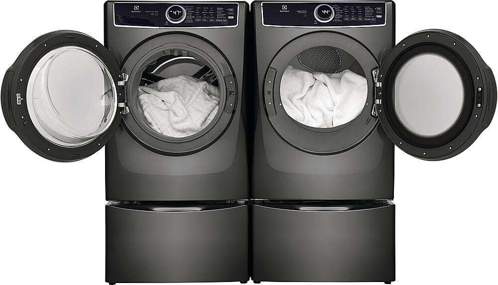 Alt View 14. Electrolux - 4.5 Cu.Ft. Stackable Front Load Washer with Steam and LuxCare Plus Wash System - Titanium.