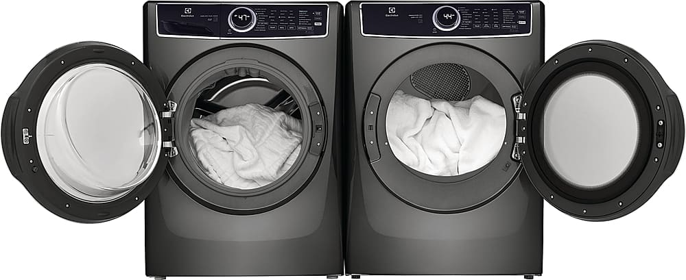 Alt View 16. Electrolux - 4.5 Cu.Ft. Stackable Front Load Washer with Steam and LuxCare Plus Wash System - Titanium.