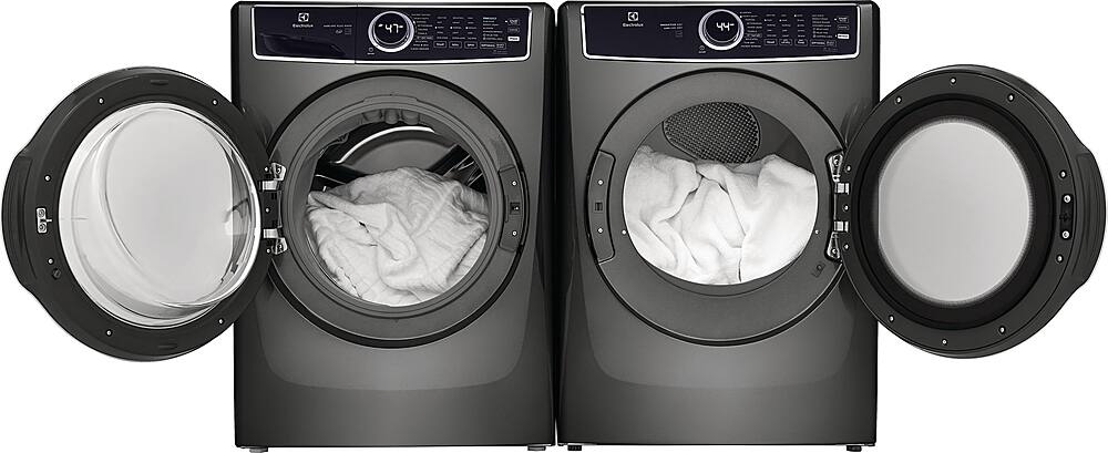 Alt View 16. Electrolux - 4.5 Cu.Ft. Stackable Front Load Washer with Steam and LuxCare Plus Wash System - Titanium.