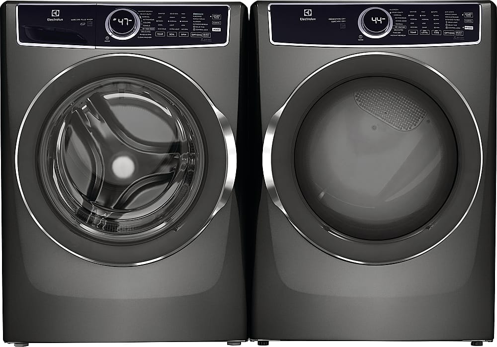 Alt View 6. Electrolux - 4.5 Cu.Ft. Stackable Front Load Washer with Steam and LuxCare Plus Wash System - Titanium.