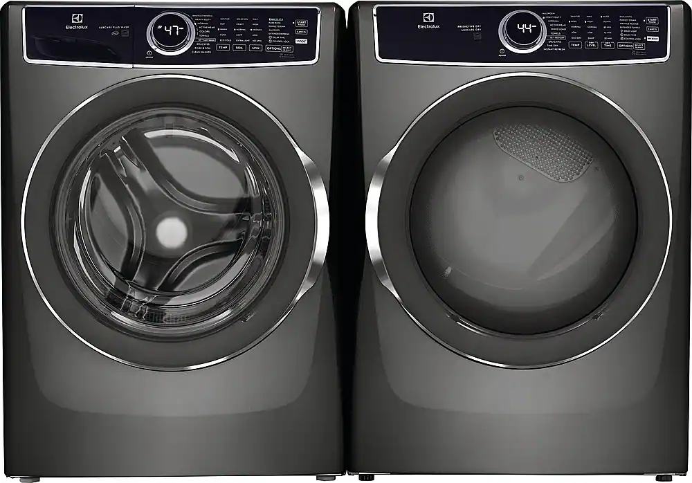 Alt View 6. Electrolux - 4.5 Cu.Ft. Stackable Front Load Washer with Steam and LuxCare Plus Wash System - Titanium.