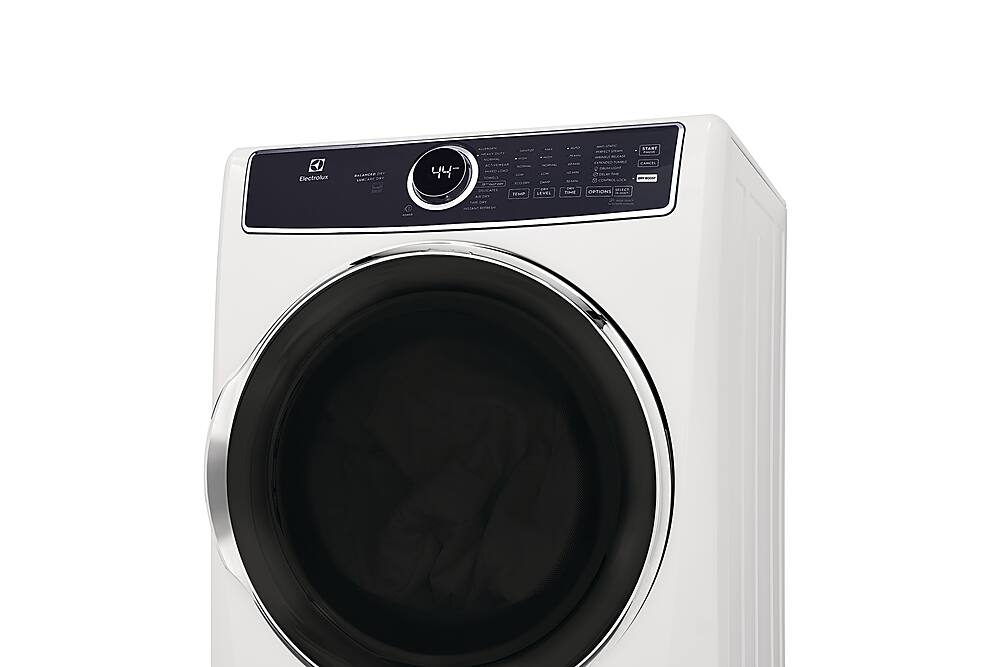 Alt View 16. Electrolux - 8.0 Cu. Ft. Stackable Electric Dryer with Steam and Balanced Dry - White.