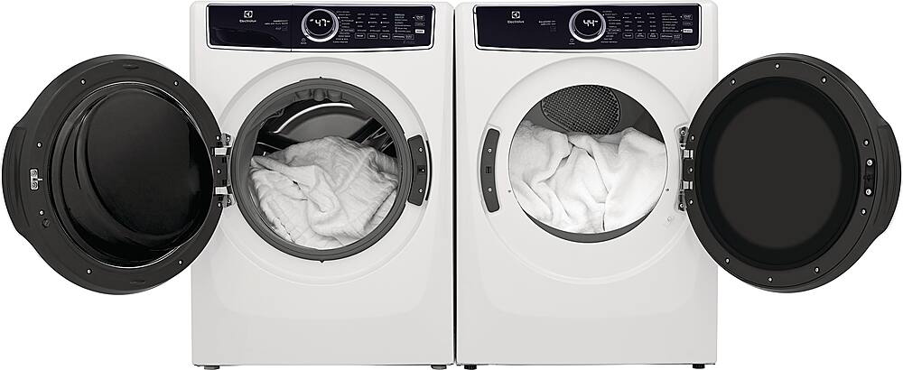 Alt View 18. Electrolux - 8.0 Cu. Ft. Stackable Electric Dryer with Steam and Balanced Dry - White.