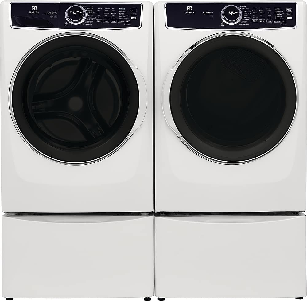Alt View 20. Electrolux - 8.0 Cu. Ft. Stackable Electric Dryer with Steam and Balanced Dry - White.