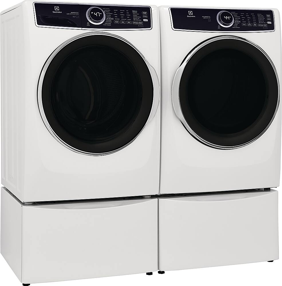 Alt View 21. Electrolux - 8.0 Cu. Ft. Stackable Electric Dryer with Steam and Balanced Dry - White.
