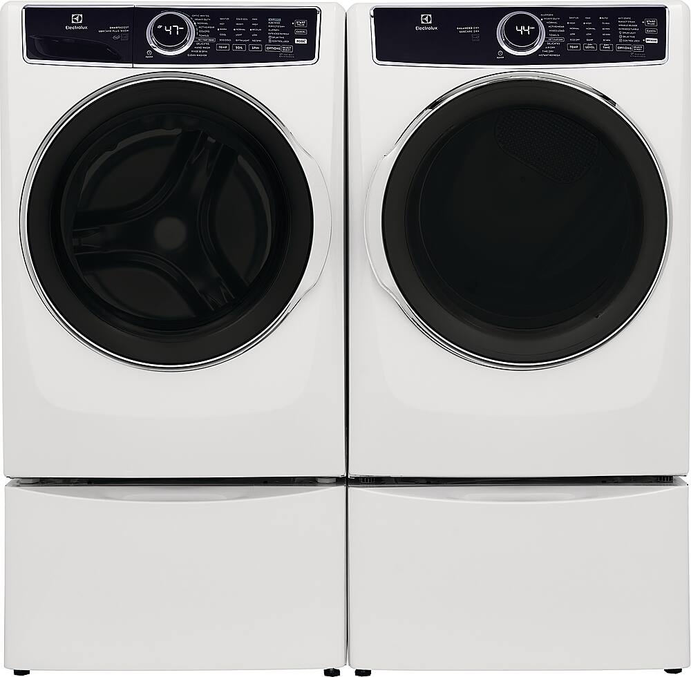 Alt View 11. Electrolux - 8.0 Cu. Ft. Stackable Gas Dryer with Steam, LuxCare Dry System & Air Dry Cycle - White.