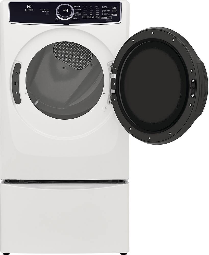 Alt View 16. Electrolux - 8.0 Cu. Ft. Stackable Gas Dryer with Steam, LuxCare Dry System & Air Dry Cycle - White.