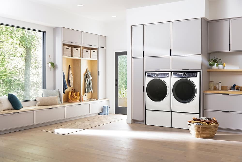 Alt View 13. Electrolux - 4.5 Cu.Ft. Stackable Front Load Washer with Steam and SmartBoost Wash System - White.
