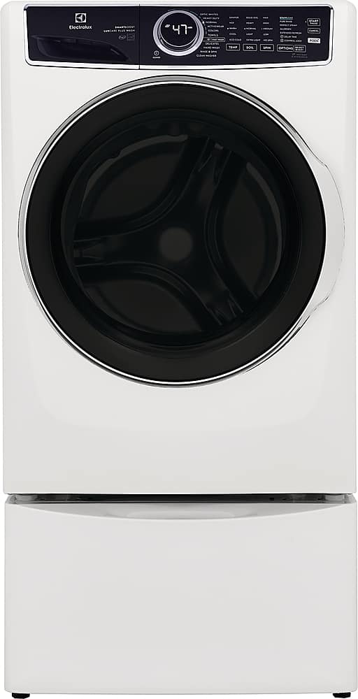 Alt View 1. Electrolux - 4.5 Cu.Ft. Stackable Front Load Washer with Steam and SmartBoost Wash System - White.