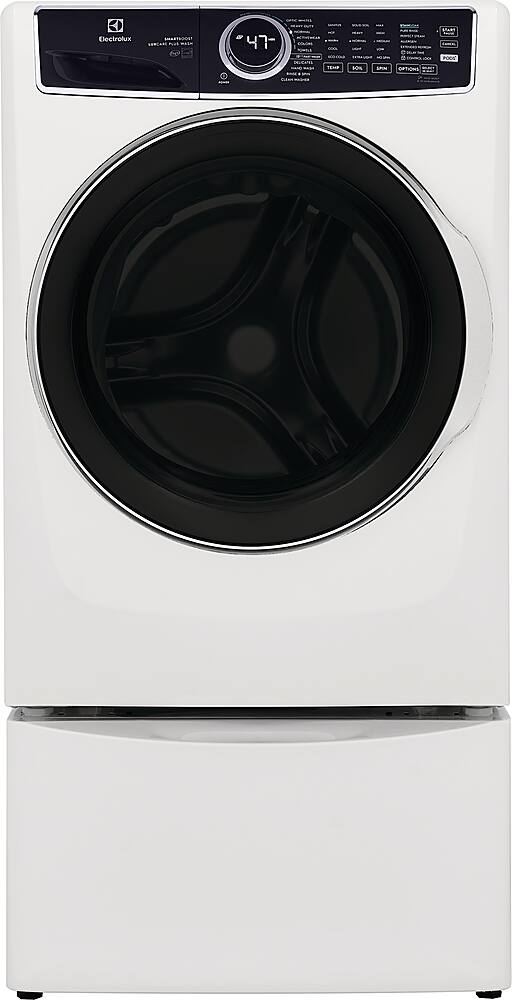Alt View 1. Electrolux - 4.5 Cu.Ft. Stackable Front Load Washer with Steam and SmartBoost Wash System - White.
