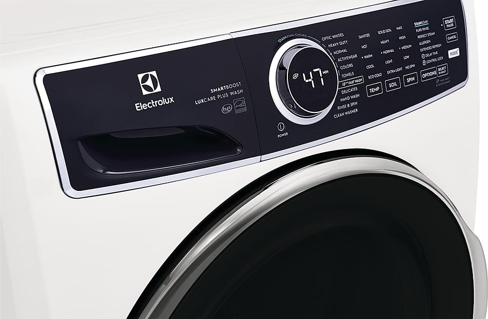Alt View 3. Electrolux - 4.5 Cu.Ft. Stackable Front Load Washer with Steam and SmartBoost Wash System - White.
