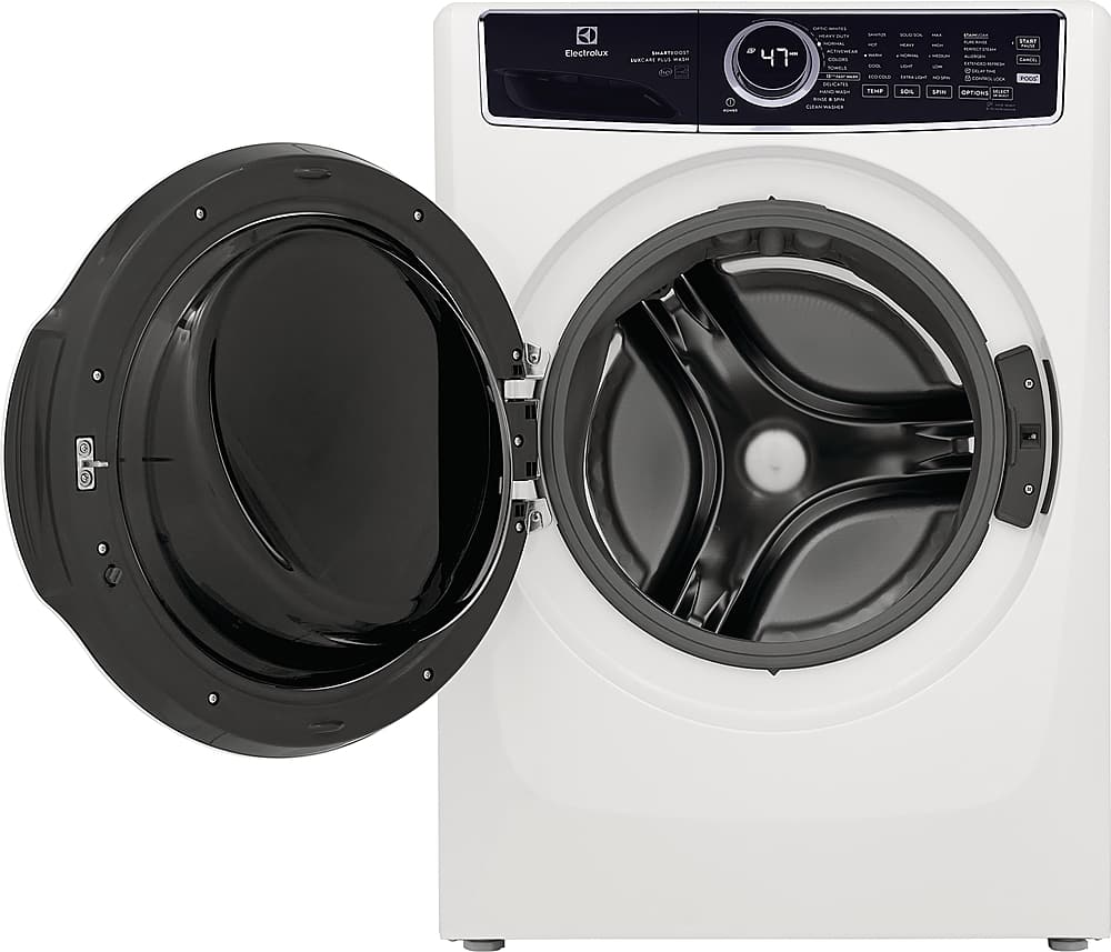 Alt View 4. Electrolux - 4.5 Cu.Ft. Stackable Front Load Washer with Steam and SmartBoost Wash System - White.