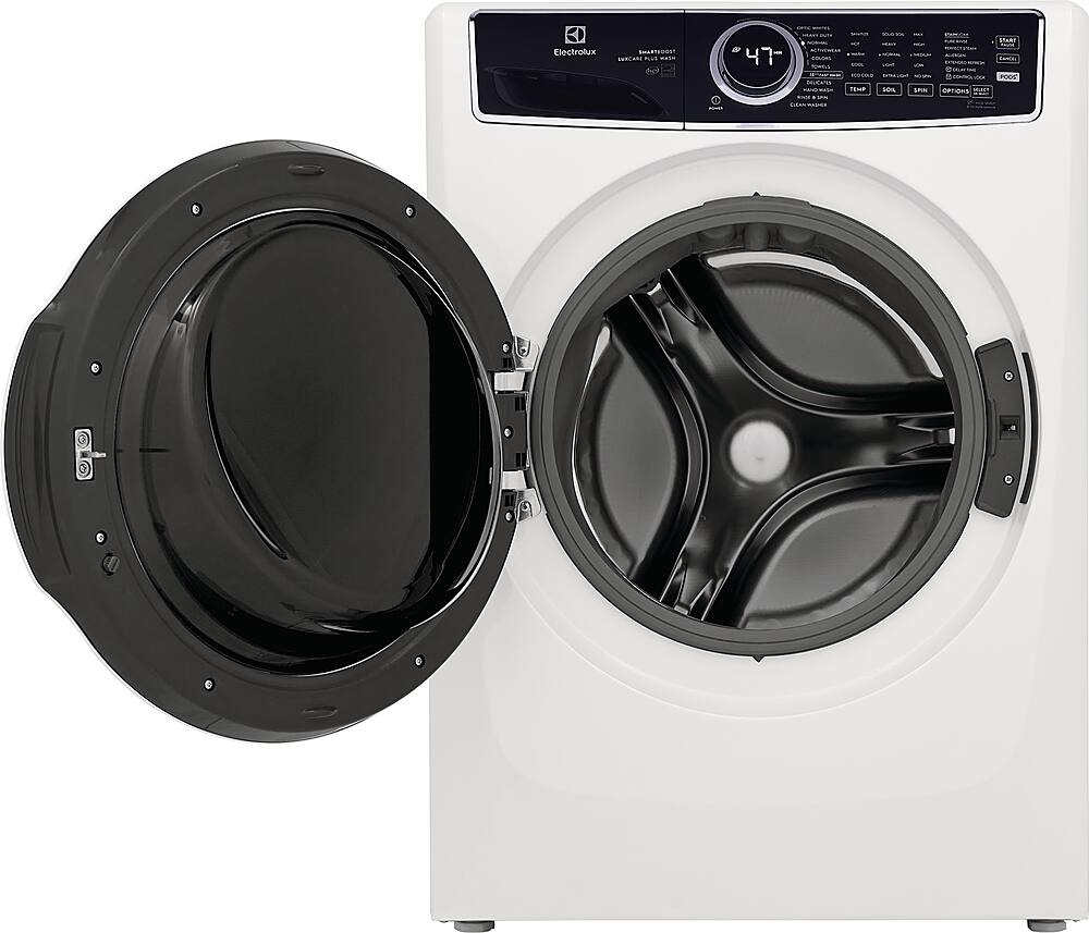 Alt View 4. Electrolux - 4.5 Cu.Ft. Stackable Front Load Washer with Steam and SmartBoost Wash System - White.
