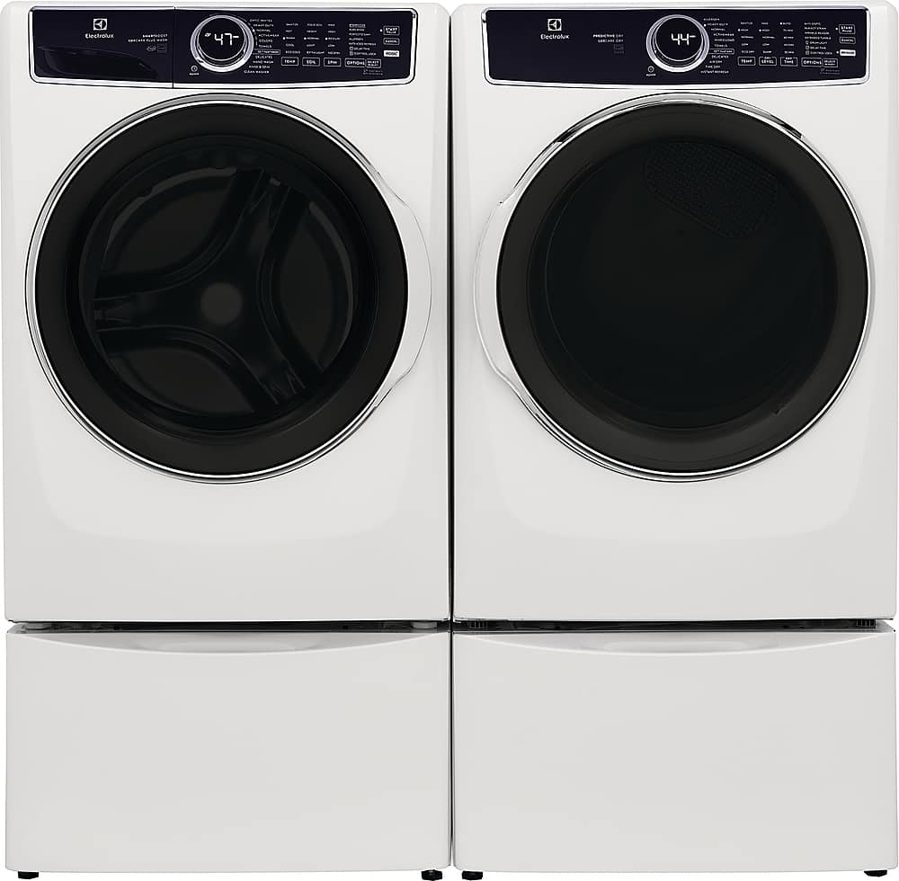 Alt View 6. Electrolux - 4.5 Cu.Ft. Stackable Front Load Washer with Steam and SmartBoost Wash System - White.