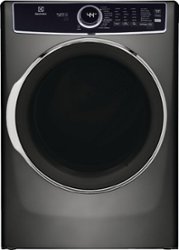 Electrolux - 8.0 Cu. Ft. Stackable Electric Dryer with Steam and Balanced Dry - Titanium - Front_Zoom