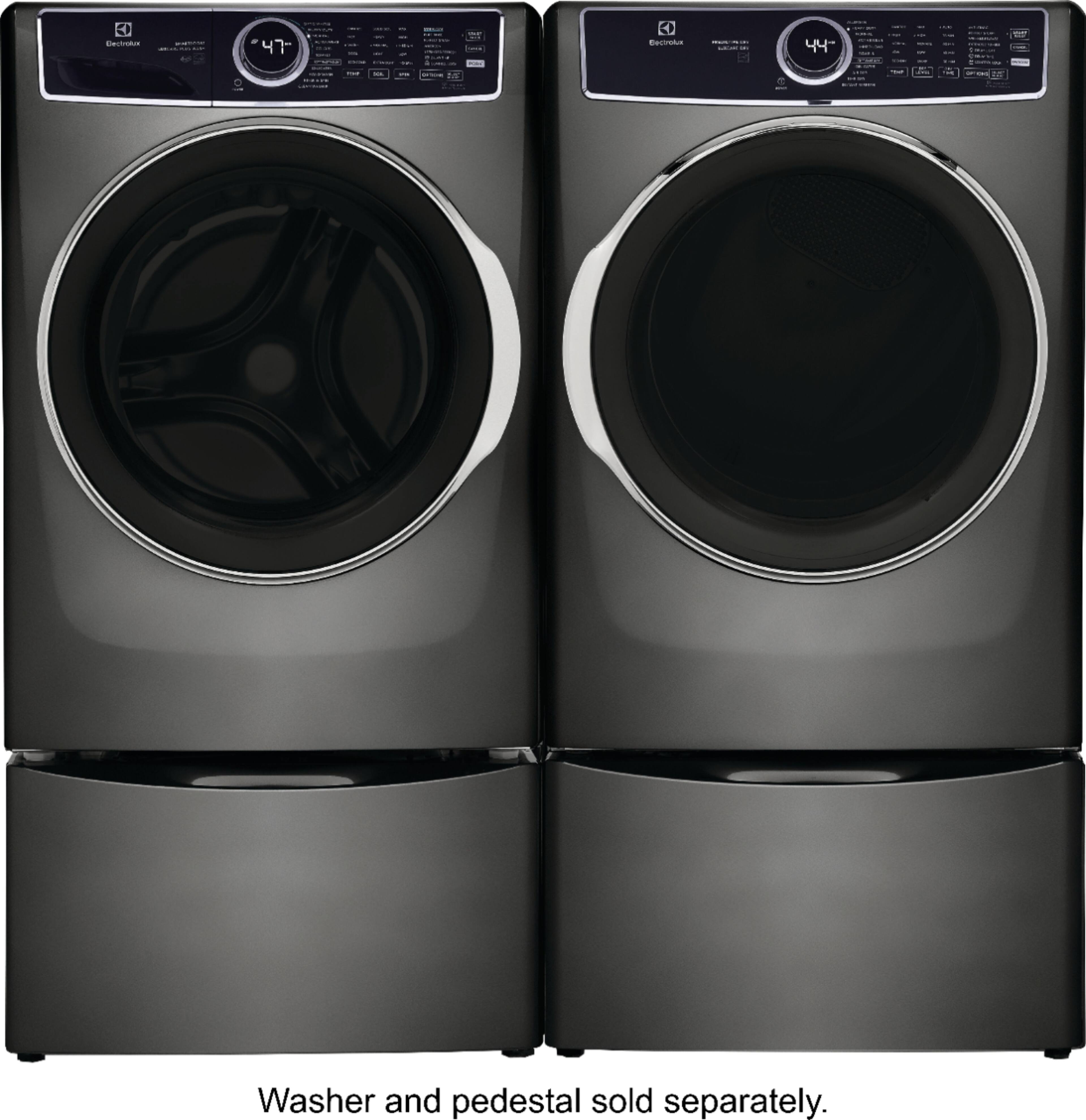 Alt View 11. Electrolux - 8.0 Cu. Ft. Stackable Gas Dryer with Steam, LuxCare Dry System & Air Dry Cycle - Titanium.