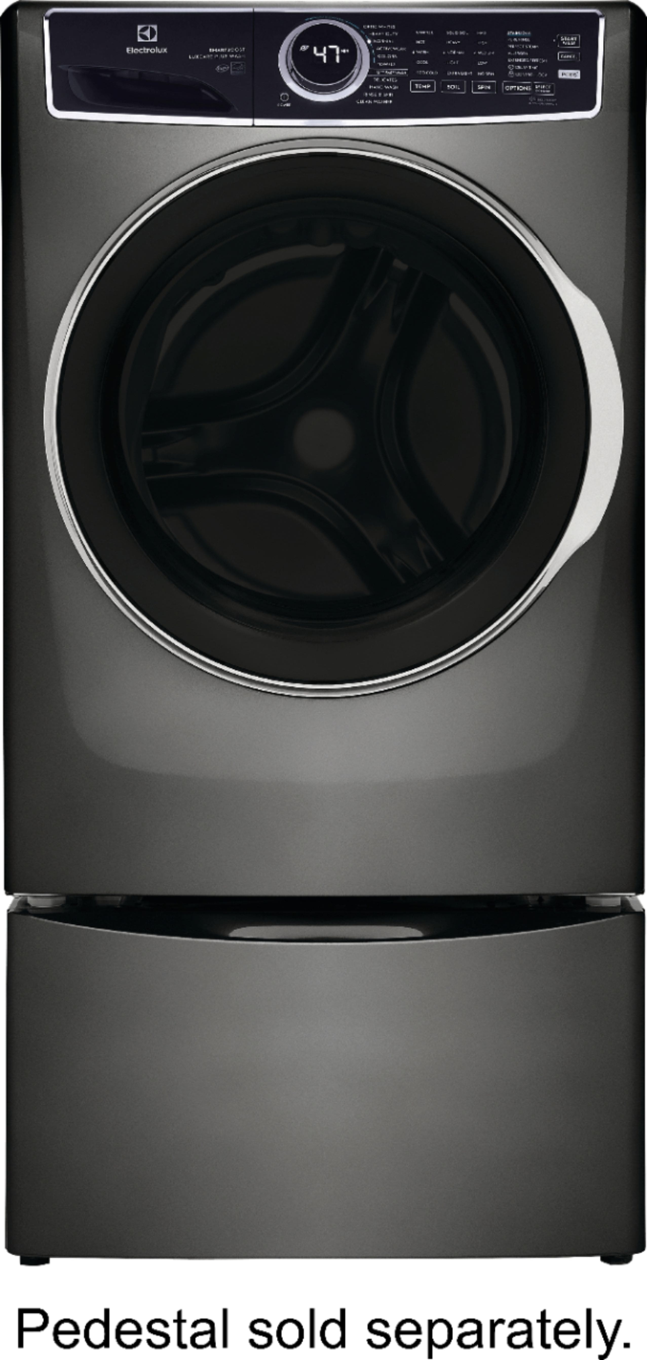 Alt View 1. Electrolux - 4.5 Cu.Ft. Stackable Front Load Washer with Steam and SmartBoost Wash System - Titanium.