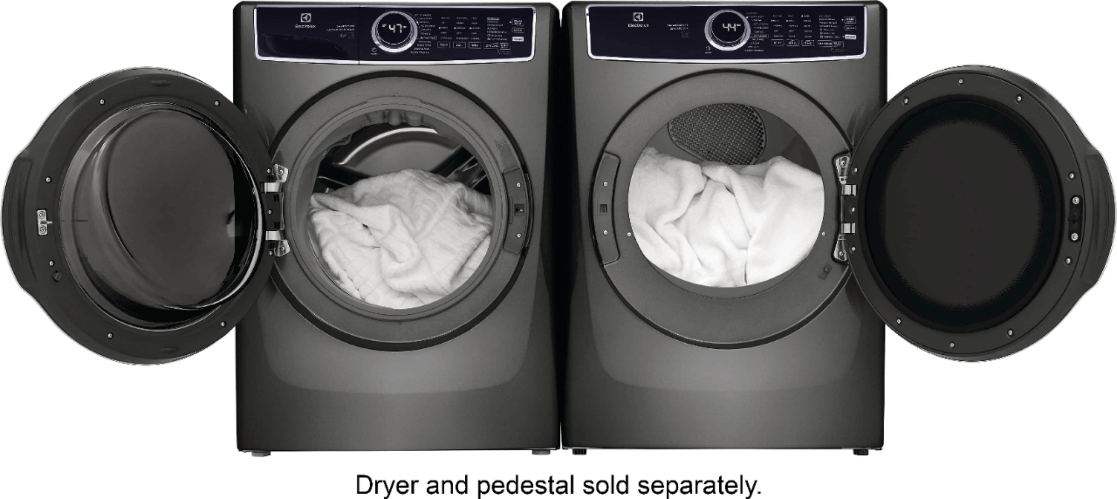 Alt View 23. Electrolux - 4.5 Cu.Ft. Stackable Front Load Washer with Steam and SmartBoost Wash System - Titanium.