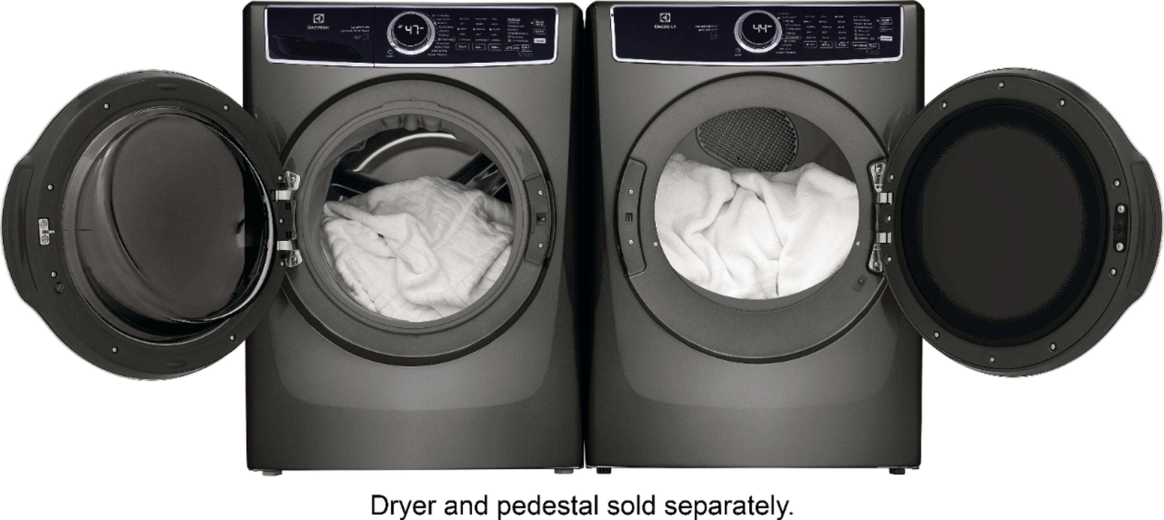 Alt View 23. Electrolux - 4.5 Cu.Ft. Stackable Front Load Washer with Steam and SmartBoost Wash System - Titanium.