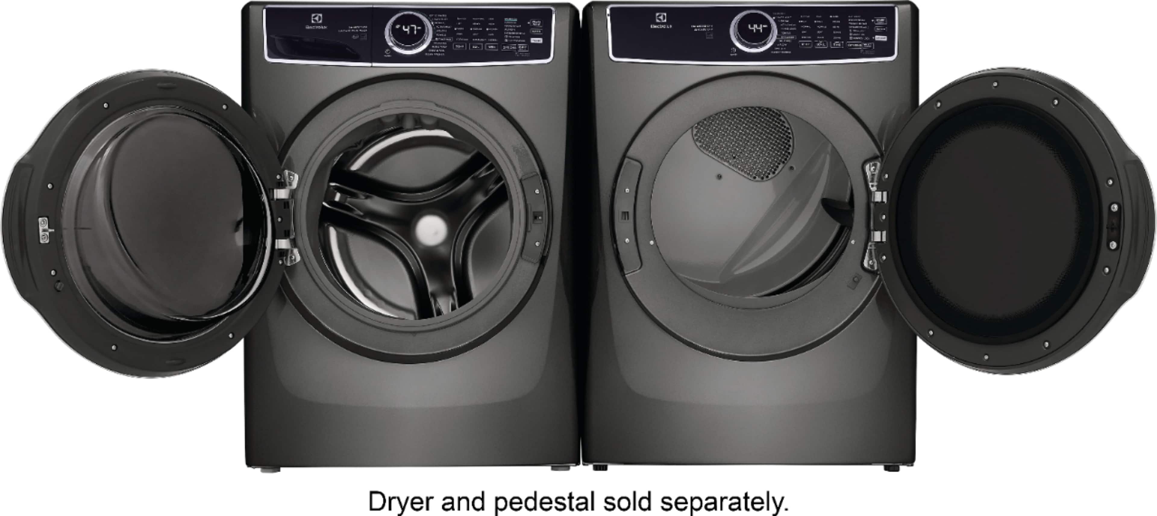 Alt View 28. Electrolux - 4.5 Cu.Ft. Stackable Front Load Washer with Steam and SmartBoost Wash System - Titanium.