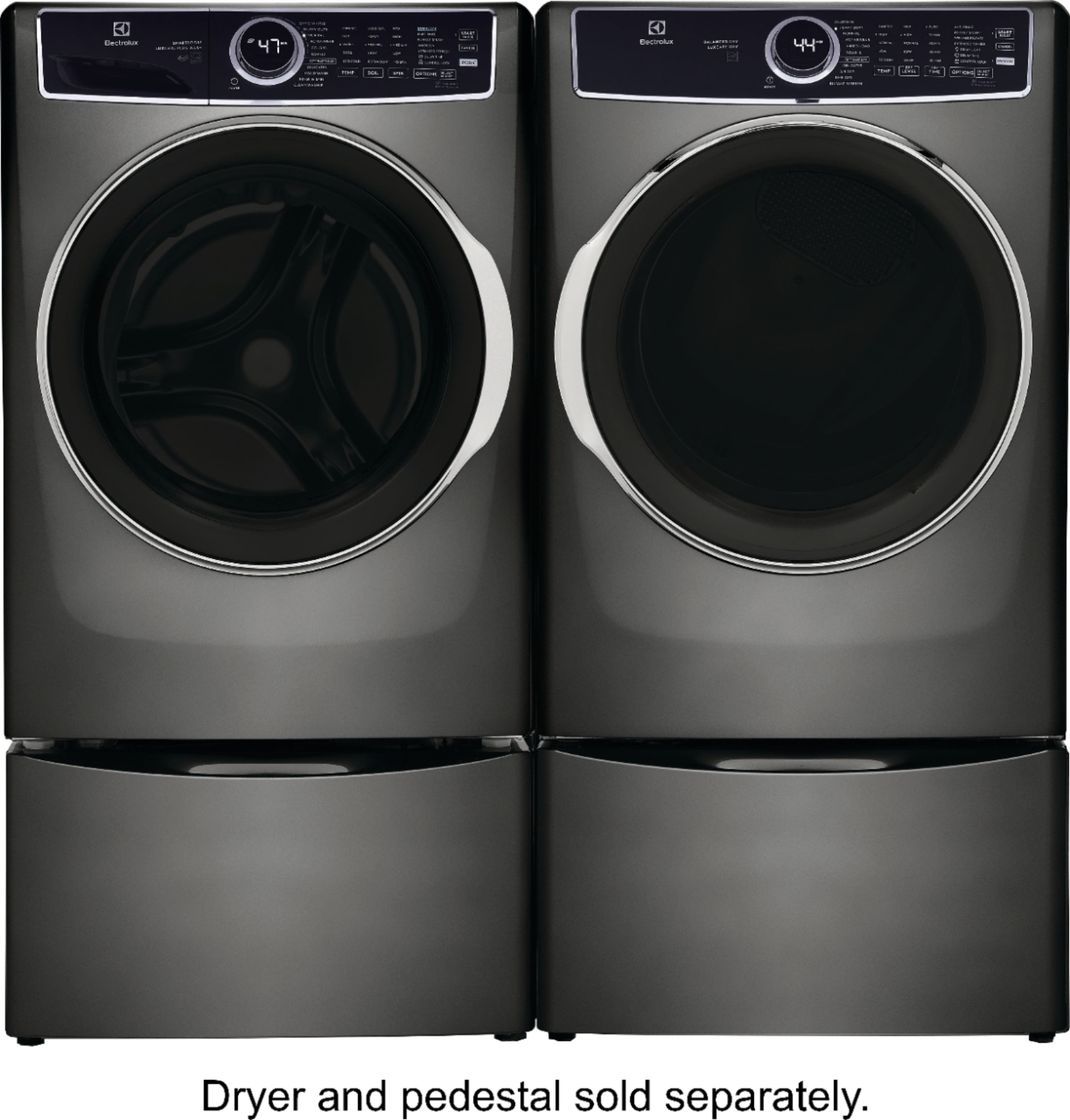 Alt View 6. Electrolux - 4.5 Cu.Ft. Stackable Front Load Washer with Steam and SmartBoost Wash System - Titanium.