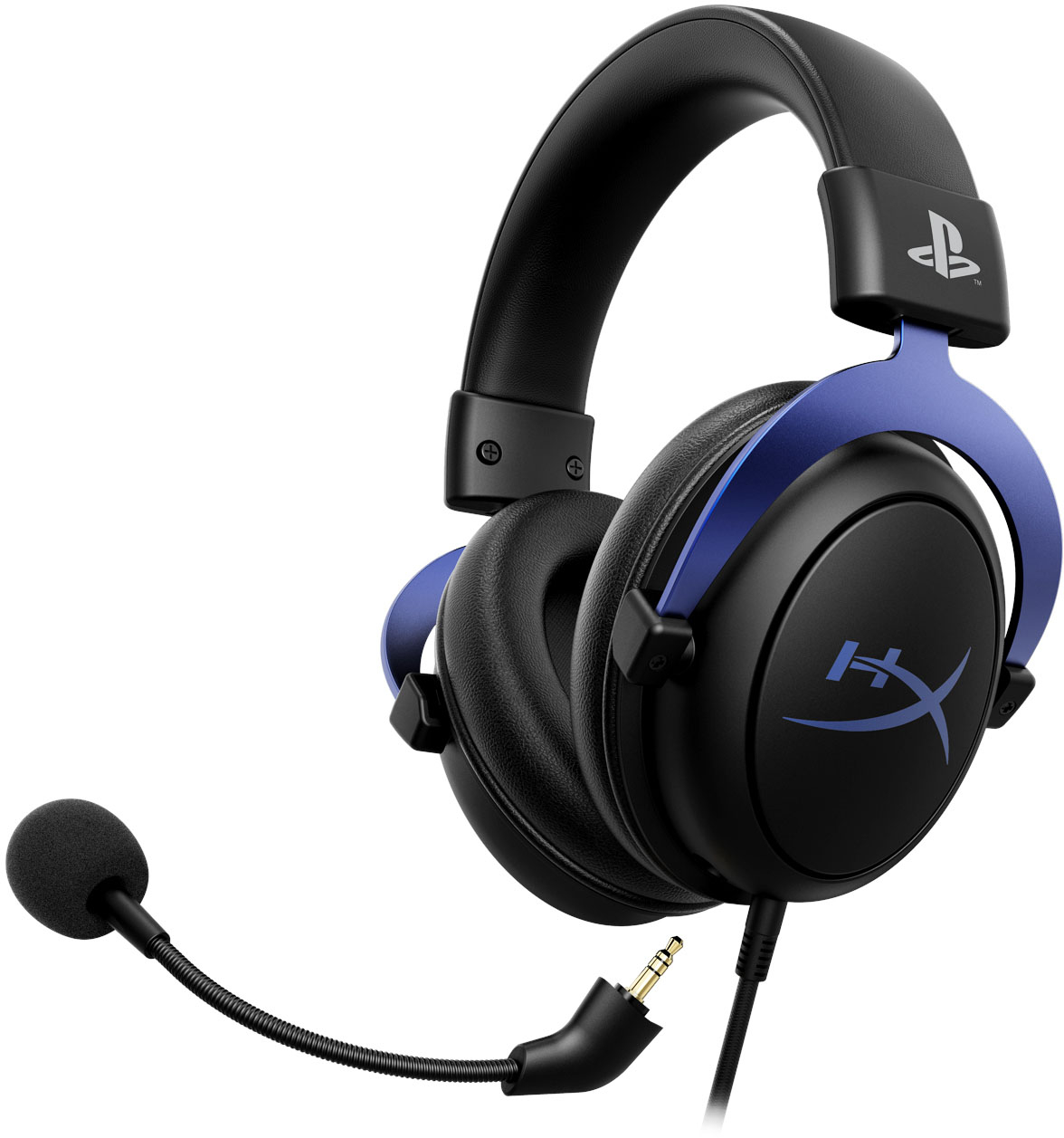 HyperX Cloud Stereo Gaming Headset for PS5 and PS4 Black/Blue 4P5H9AA#ABL/HHSC2-FA-BL/N Best