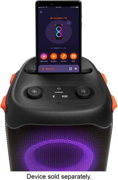 JBL PartyBox 110 Portable Party Speaker Black JBLPARTYBOX110AM JBL PartyBox 110 Portable Party Speaker Black JBLPARTYBOX110AM