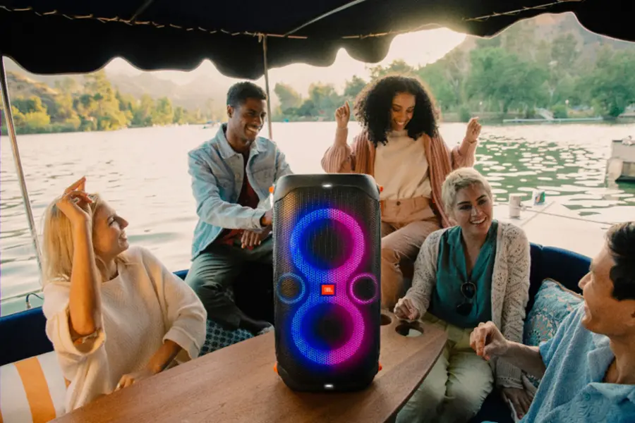 Alt View 22. JBL - PartyBox 110 Portable Party Speaker - Black.