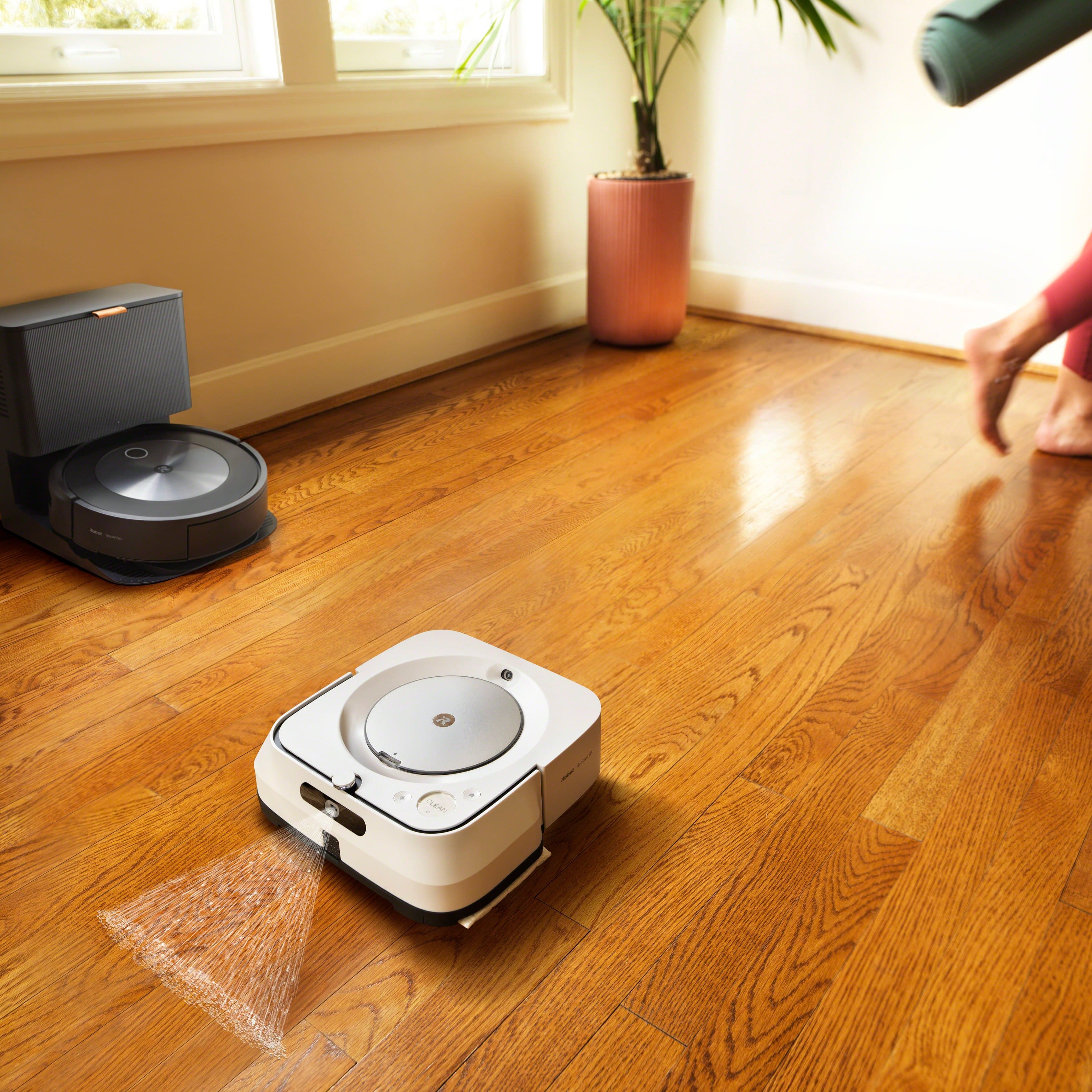 Alt View 17. iRobot - Roomba j7+ (7550) Wi-Fi Connected Robot Vacuum with Automatic Dirt Disposal - Graphite.