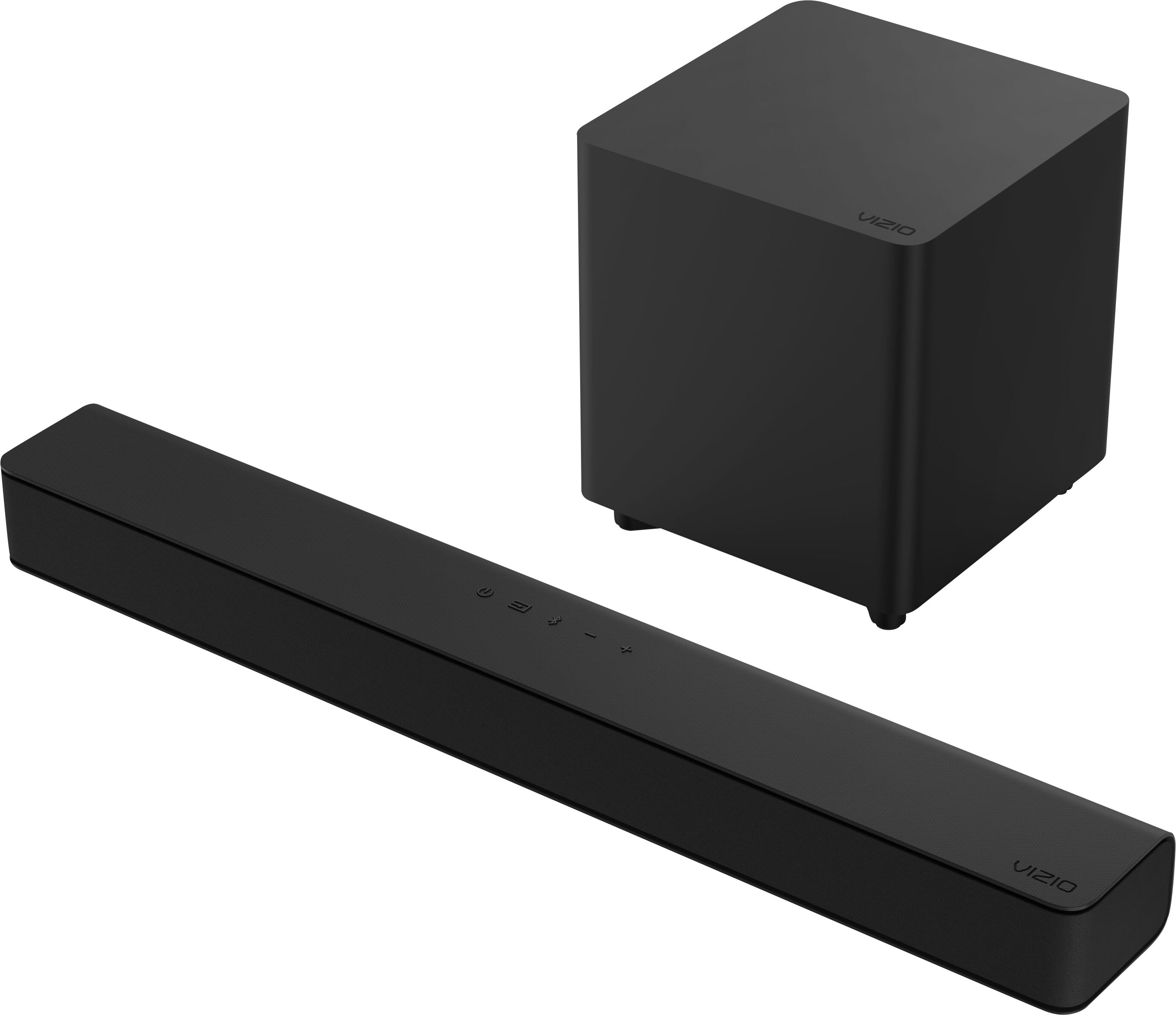 Angle View: VIZIO - 2.1-Channel V-Series Home Theater Sound Bar with DTS Virtual:X and Wireless Subwoofer - Black