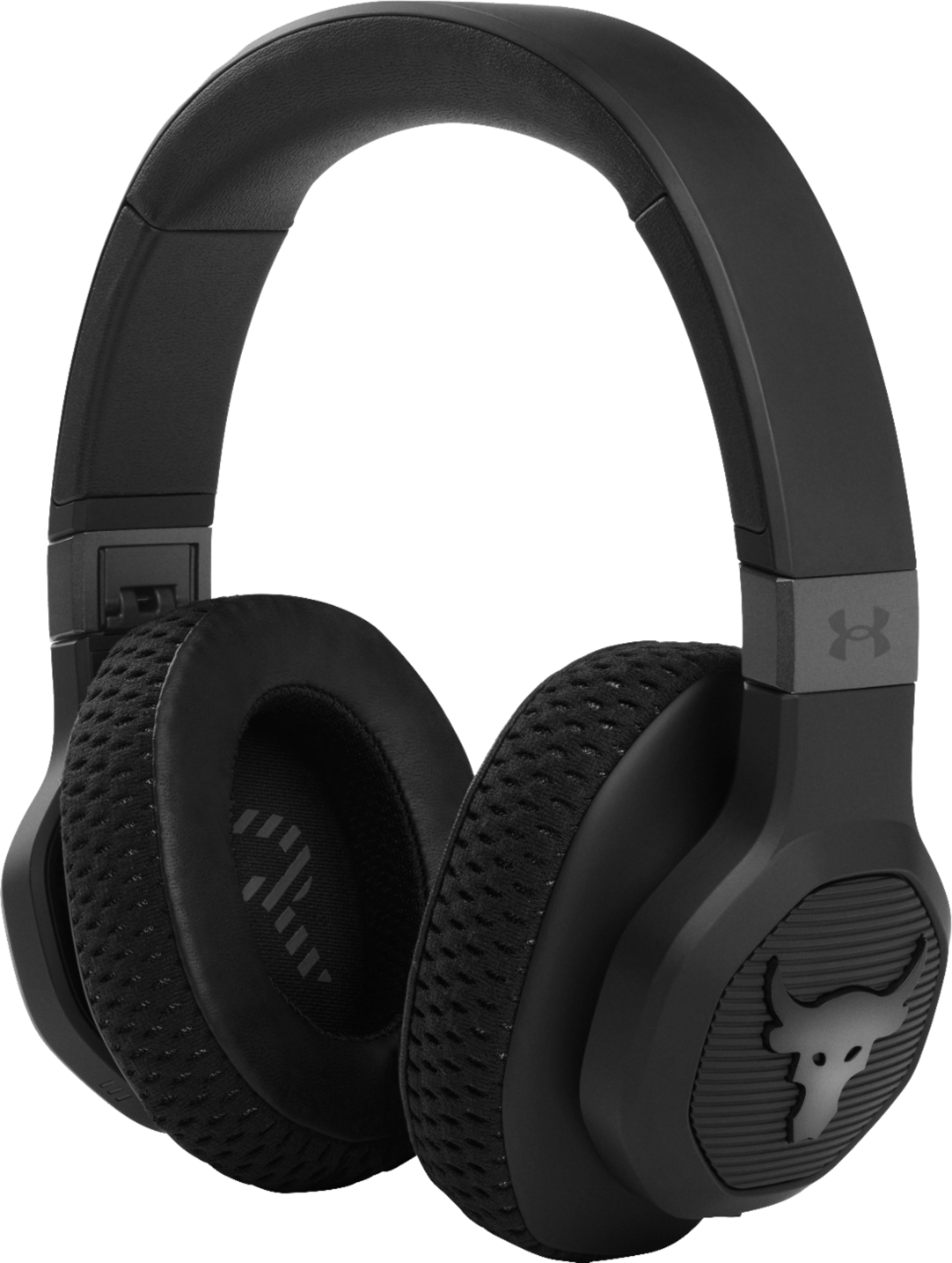 Jbl Under Armour Project Rock Wireless Over-The-Ear Headphones - Black ...