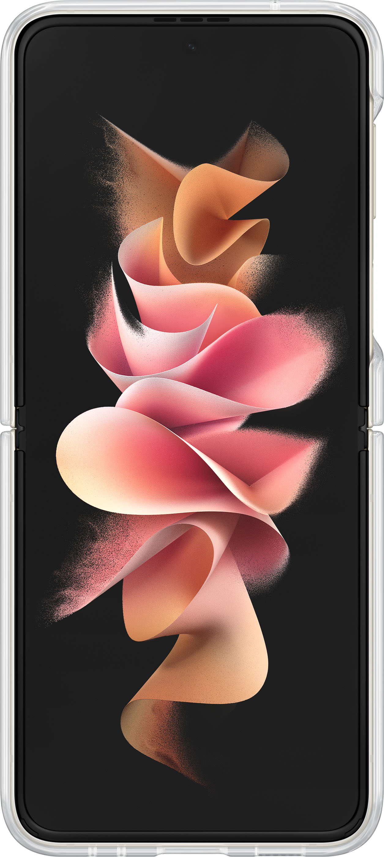 White Red Supreme Samsung Galaxy Z Flip 3 5G Clear Case
