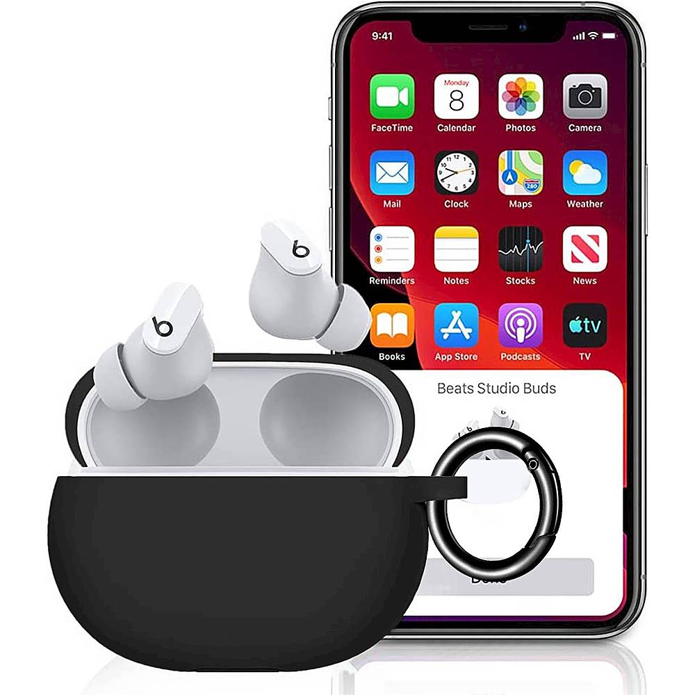 Alt View 12. SaharaCase - Case for Beats by Dr. Dre - Beats Studio Buds and Buds+ - Black.