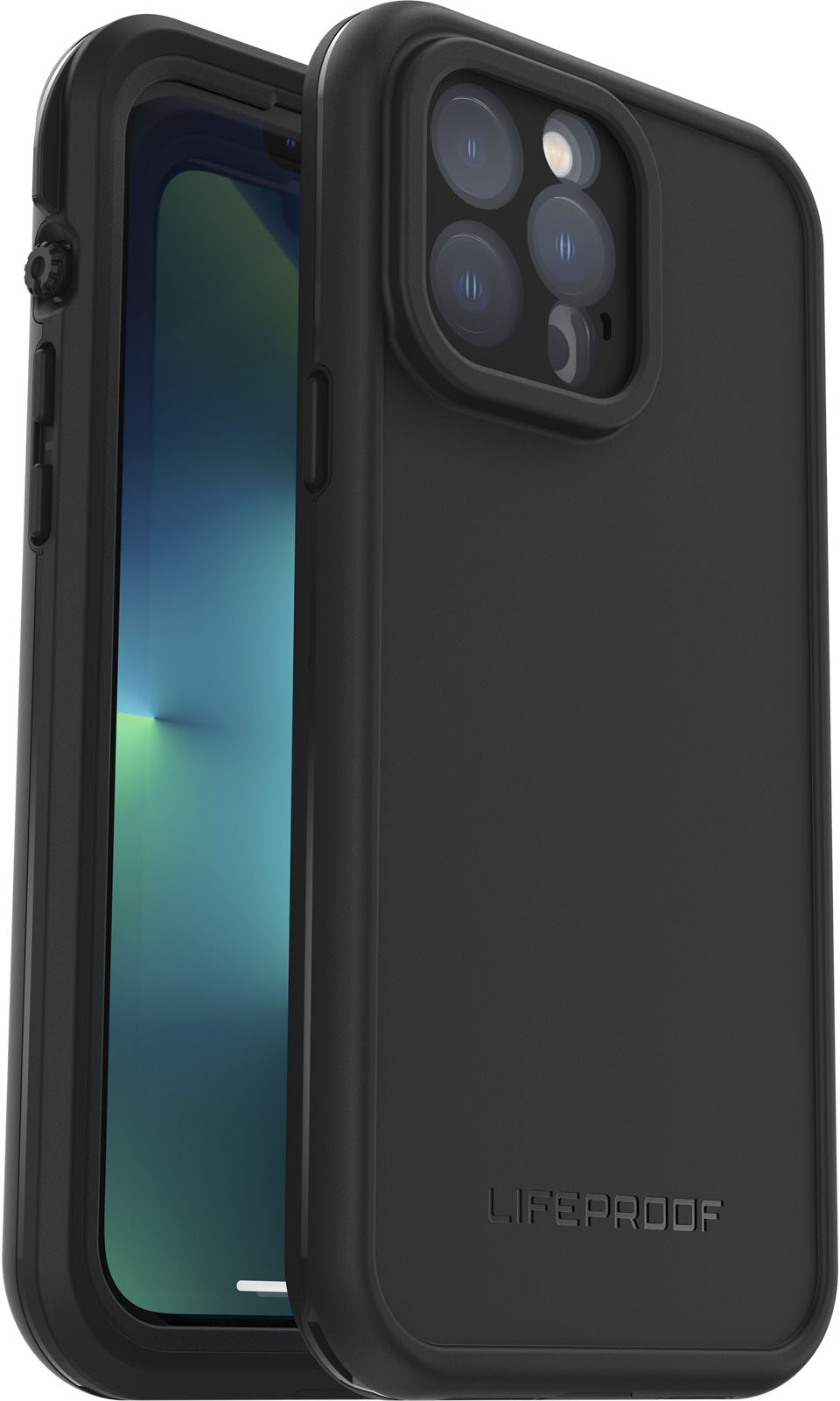 Angle View: LifeProof - FRĒ Series Hard Shell for Apple iPhone 13 Pro Max - Black