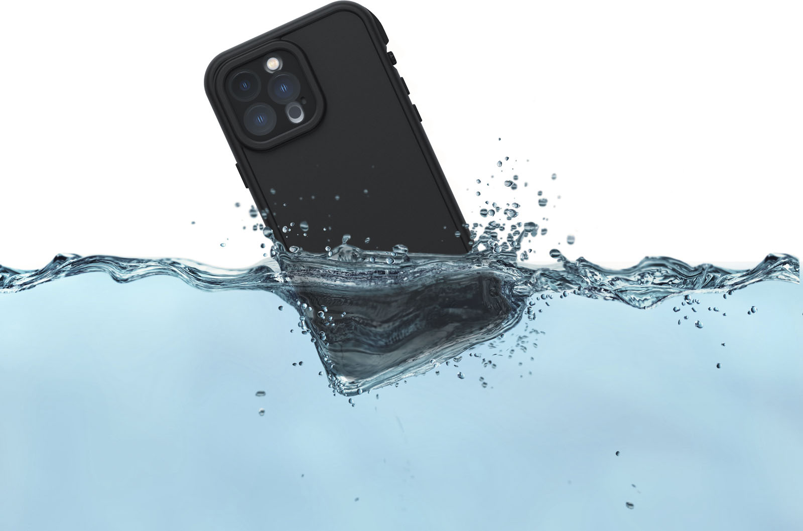 Left View: LifeProof - FRĒ Series Hard Shell for Apple iPhone 13 Pro Max - Black