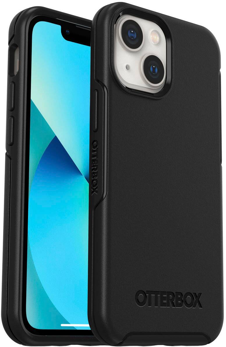 Angle View: OtterBox - Symmetry Series Hard Shell for Apple iPhone 13 mini and iPhone 12 mini - Black