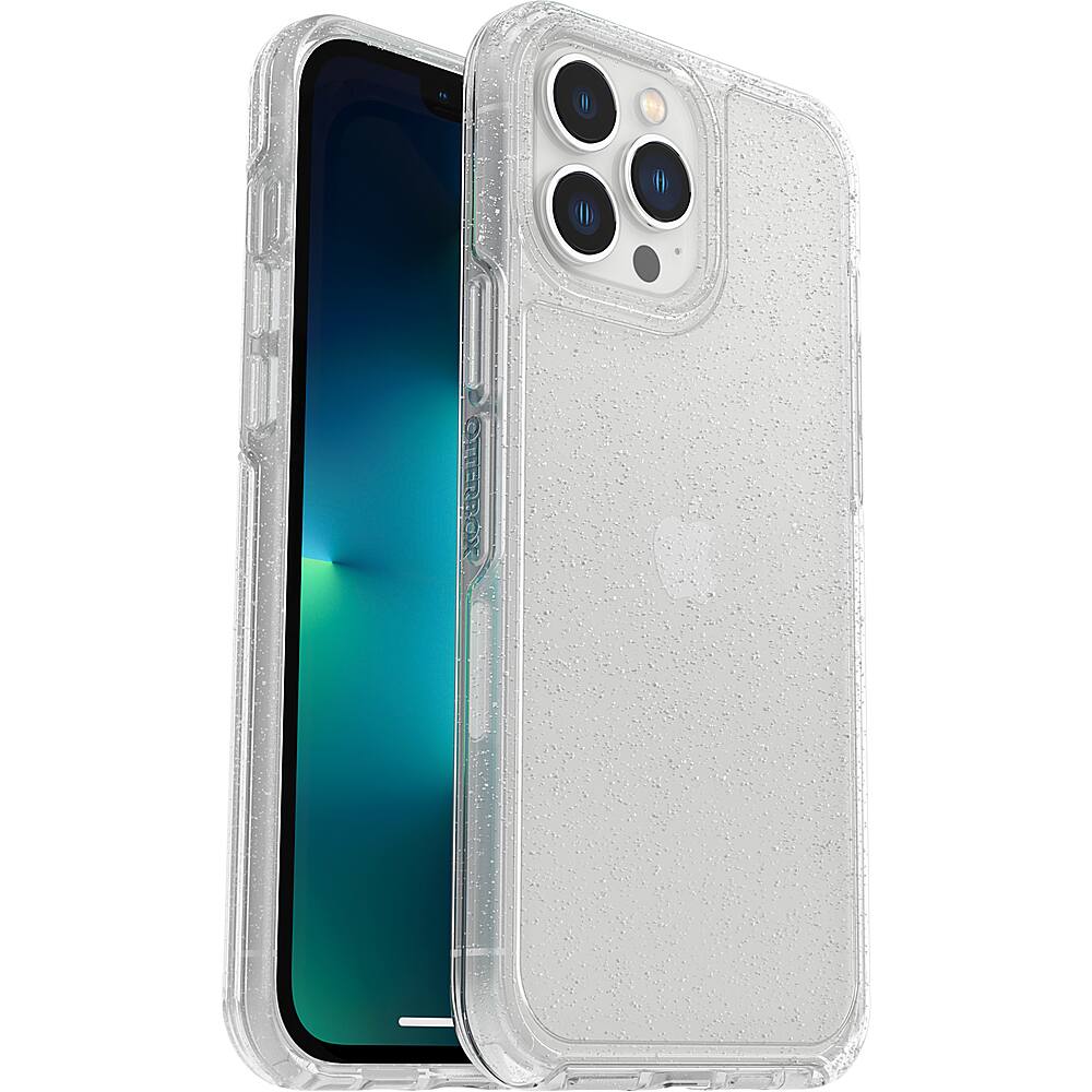 Left. OtterBox - Symmetry Series Case for iPhone 13 Pro Max / 12 Pro Max - Stardust.