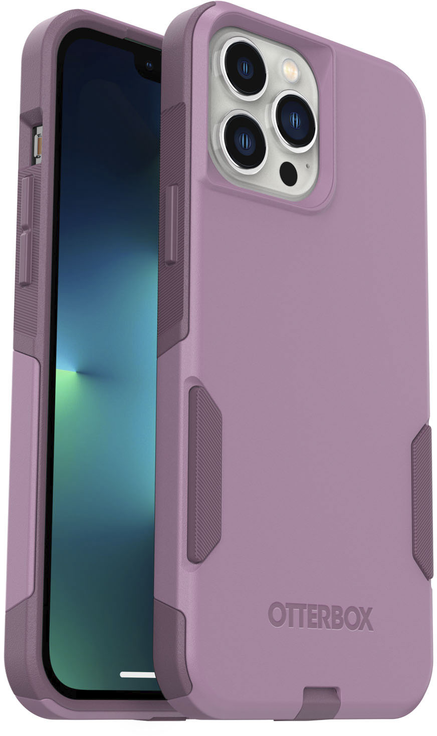 Angle View: OtterBox - Commuter Series Hard Shell for Apple iPhone 13 Pro Max and iPhone 12 Pro Max - Maven Way