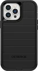 OtterBox - Defender Series Pro Hard Shell for Apple iPhone 13 Pro Max and iPhone 12 Pro Max - Black - Front_Zoom