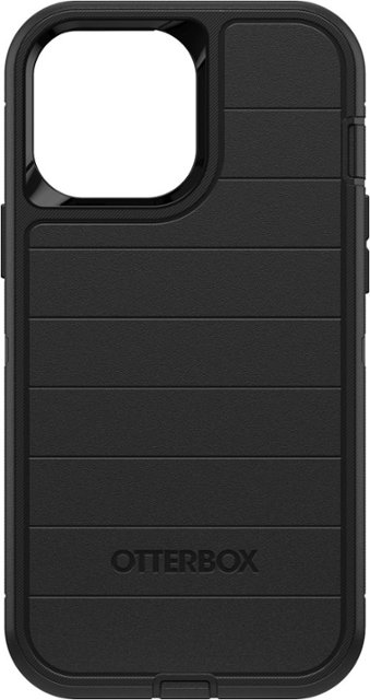 Front Zoom. OtterBox - Defender Series Pro Hard Shell for Apple iPhone 13 Pro Max and iPhone 12 Pro Max - Black.