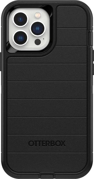 OtterBox - Defender Series Pro Hard Shell for Apple iPhone 13 Pro Max and iPhone 12 Pro Max - Black OtterBox - Defender Series Pro Hard Shell for Apple iPhone 13 Pro Max and iPhone 12 Pro Max - Black